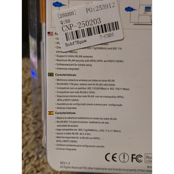 MECO Wifi 300M Wireless Network Signal Amplifier Signal Enhancement - Picture 3 of 4